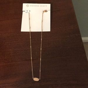 New Kendra Scott Rose Gold Fern Pendant